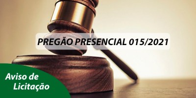 Edital de licitação 15/2021 - Serviços na Área Contábil