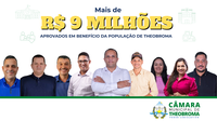 Câmara de Theobroma aprova mais de R$ 9 milhões em investimentos no primeiro semestre de 2025