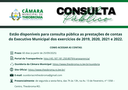 Câmara Municipal de Theobroma disponibiliza para consulta pública as prestações de contas do Executivo referentes aos exercícios de 2019 a 2022